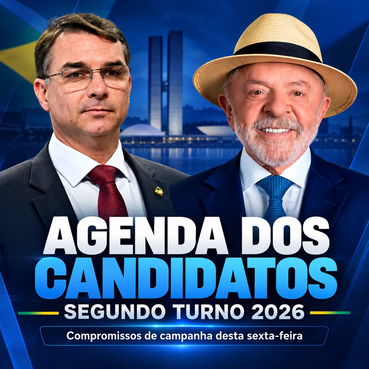 Lula vai a Belo Horizonte; Flávio Bolsonaro tem agenda em São Paulo e Fortaleza nesta quarta-feira
