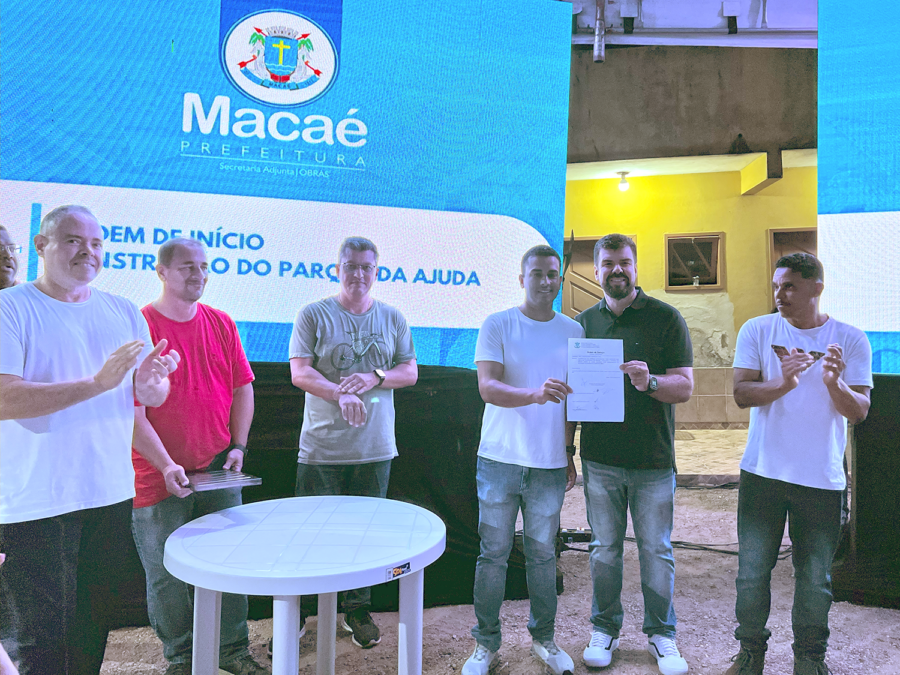 Prefeitura de Macaé entrega Ordem de Serviço para obras do Parque da Ajuda de Cima
