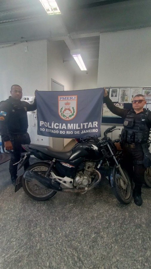 Polícia Militar recupera em Macaé moto roubada em Rio das Ostras