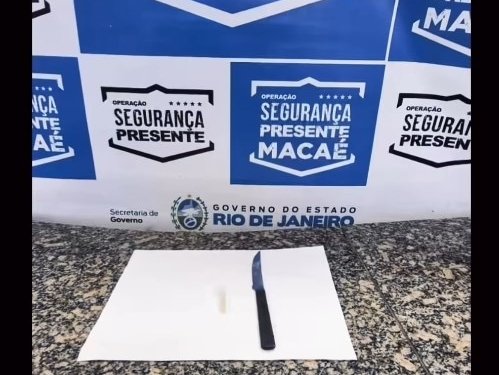 Homem é preso após ameaçar com faca no Centro de Macaé